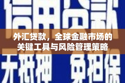 铜官山外汇贷款，全球金融市场的关键工具与风险管理策略
