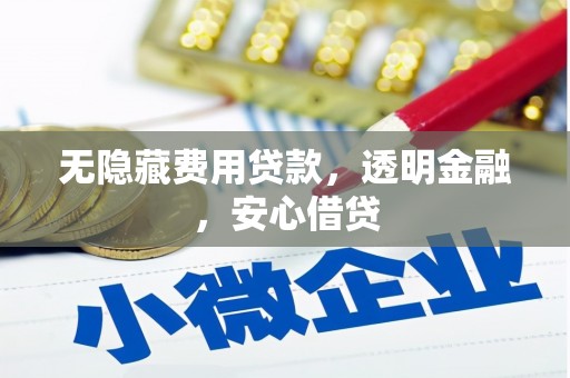 铜官山无隐藏费用贷款，透明金融，安心借贷